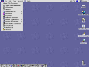 Mac OS 9.0.4 emulated inside of the SheepShaver emulator