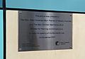 Mandurah railway station opening plaque