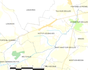 Map commune FR insee code 14336