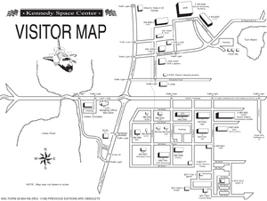 Map of Kennedy Space Center