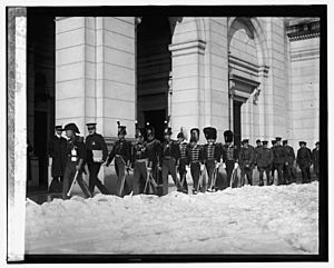 Members of State Fencibles of PA. at Union Station, (1-5-25) LCCN2016839086