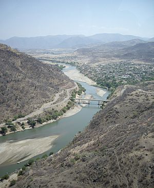 Mezcala (or Balsas) River in Guerrero, Mexico