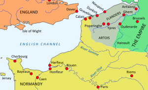 Northern France and Flanders in 1383