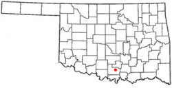 Location of Springer, Oklahoma