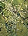 Omagari district Daisen city center area Aerial photograph.1976