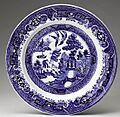Plate with Willow-pattern