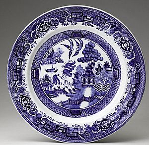 Plate with Willow-pattern