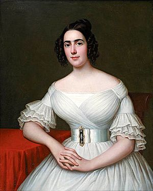 Portrait of Mme Augustine Massicot Tanneret by Amans