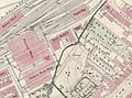 Queen Street railway works and environs, OS Town plan c.1850s