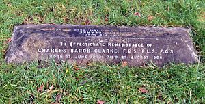 Richmond Cemetery, grave of Charles Baron Clarke
