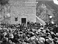 Roosevelt speaking at Roosevelt Dam