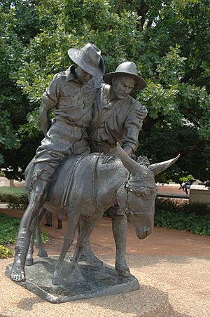 SIMPSON AND HIS DONKEY MONUMENT