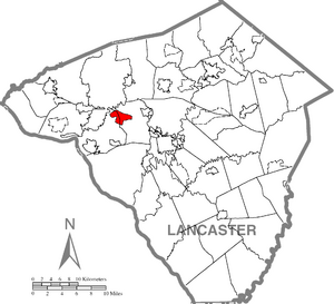 Location within Lancaster county