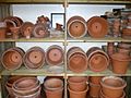 Shelves of flower pots in Darwin's laboratory, Down House - geograph.org.uk - 1200541