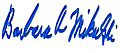 Signature of Barbara Mikulski