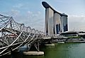 Singapore Helix Bridge & Marina Bay Sands 3