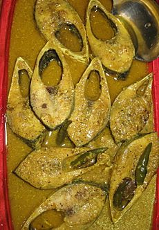 Smoked Hilsa cooked with Mustard seeds
