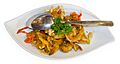 Sour egg shrimp, Handayani Restaurant, Yogyakarta, 2014-08-14