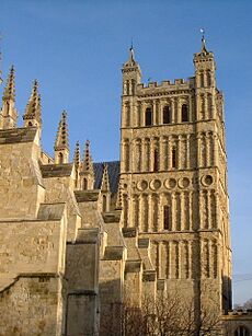 South tower, Exeter Cathedral - geograph.org.uk - 299012