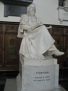 Statue of Alfred Tennyson at Trinity College, Cambridge