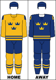 Sweden national hockey team jerseys - 2014 Winter Olympics.png