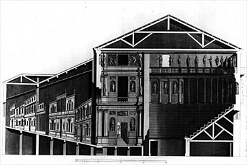 Teatro Olimpico sezione Bertotti Scamozzi 1776