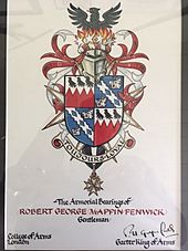 The Armorial Bearings of Sir Robert George Mappin Fenwick