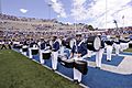 The U.S. Air Force Academy Drum and Bugle Corps performs prior to the start of the Air Force Falcons opening football game against the Idaho State Bengals at Falcon Stadium in Colorado Springs, Colo., Sept 120901-F-ZJ145-438