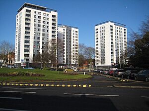 Tower blocks, St John's, Worcester - geograph.org.uk - 4367409