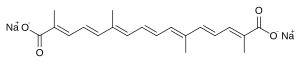 Transcrocetinate sodium