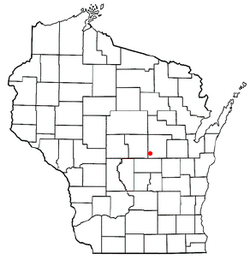 Location of Chain O' Lakes-King, Wisconsin