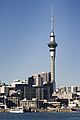 Waitemata Harbour, Ferry dock and the Skytower, Auckland - 0206