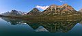 Waterton Lake and reflections (crop)