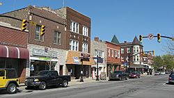 Whiting's business district on 119th Street