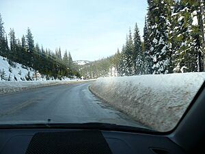 Winter Road Lolo Pass