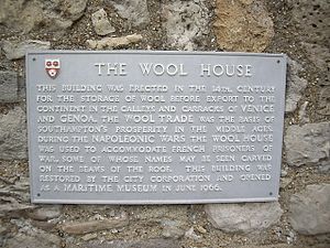'The Wool House' plaque - geograph.org.uk - 1720740