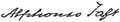 Appletons' Taft Alphonso signature