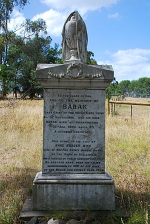 Barak's grave headstone