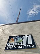 Base of KVLY-TV mast