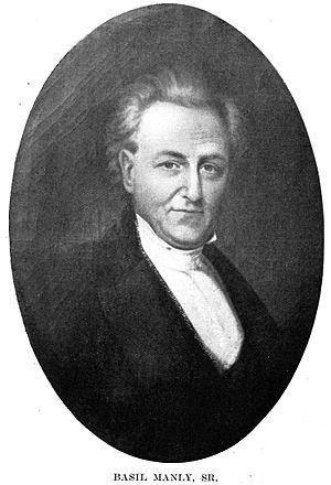 Basil Manly Sr. (1798–1868) Alabama chaplain