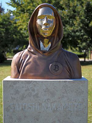 Bust of Satoshi Nakamoto in Budapest