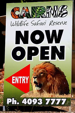 Cairns Safari Entrance Sign