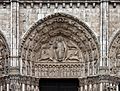 Chartres - portail royal, tympan central