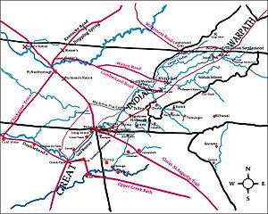 Chickamauga Wars, theater of operations