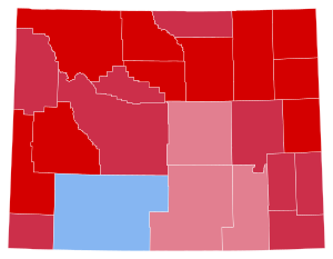 County results of the 1998 Treasurer of Wyoming election