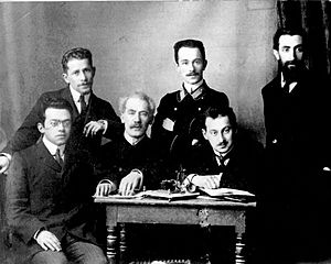Editorial staff of Razsvet in Saint Petersburg in 1912