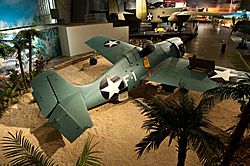F4F-3 Wildcat on display at Pacific Aviation Museum