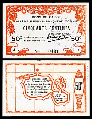 FRE-OCE-10-French Oceania-50 centimes (1943)