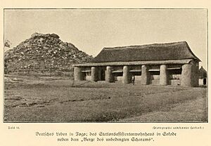 FROBENIUS(1911) Tafel43 Wohnhaus des deutschen Stationsassistenten in Sokode