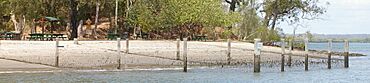 Fenced beach on Karragarra Island, 2012.jpg